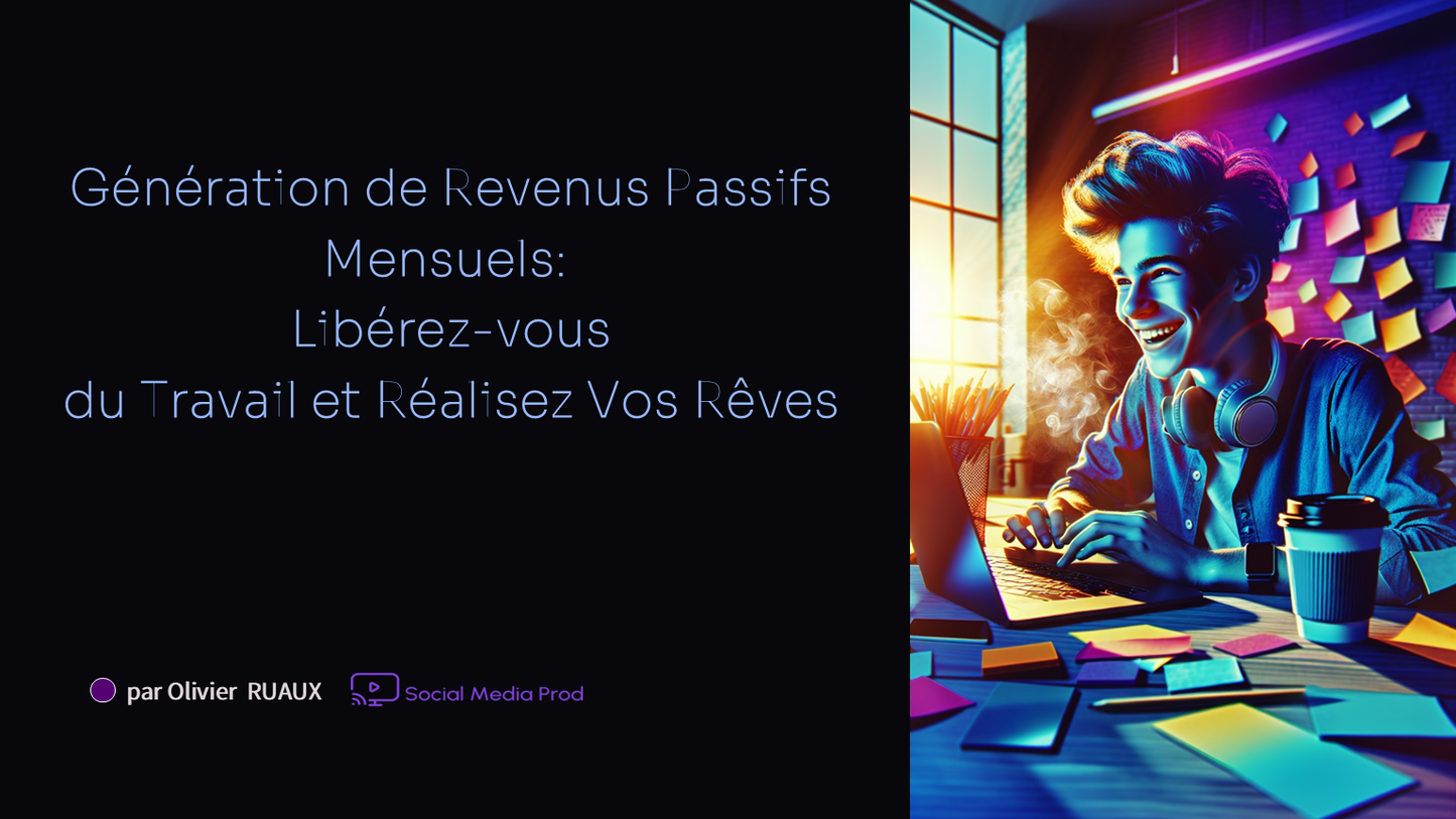 Guide : Génération de Revenus Passifs Mensuels : Libérez-vous du Travail et Réalisez Vos Rêves